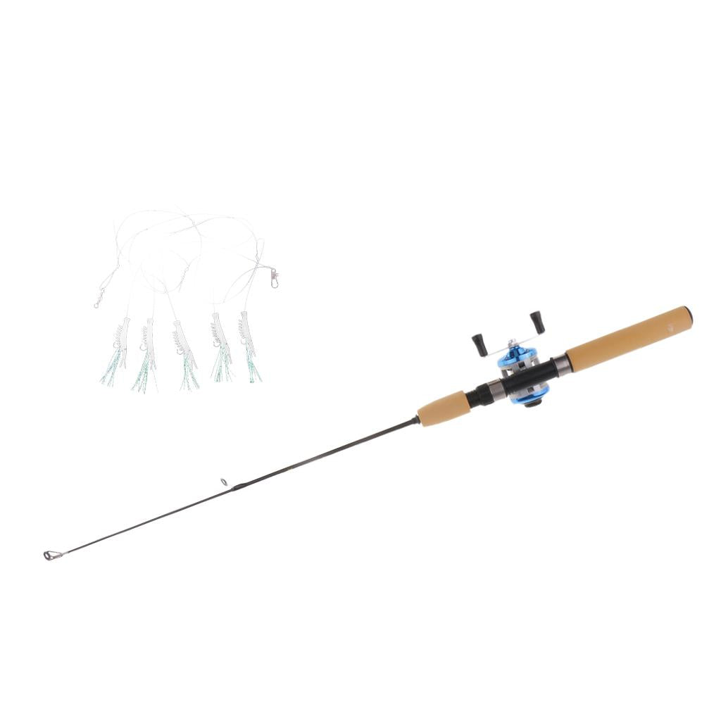 Telescopic Carbon Mini Ultra-light Ice Fishing Rod Pole Tackle Length 75cm