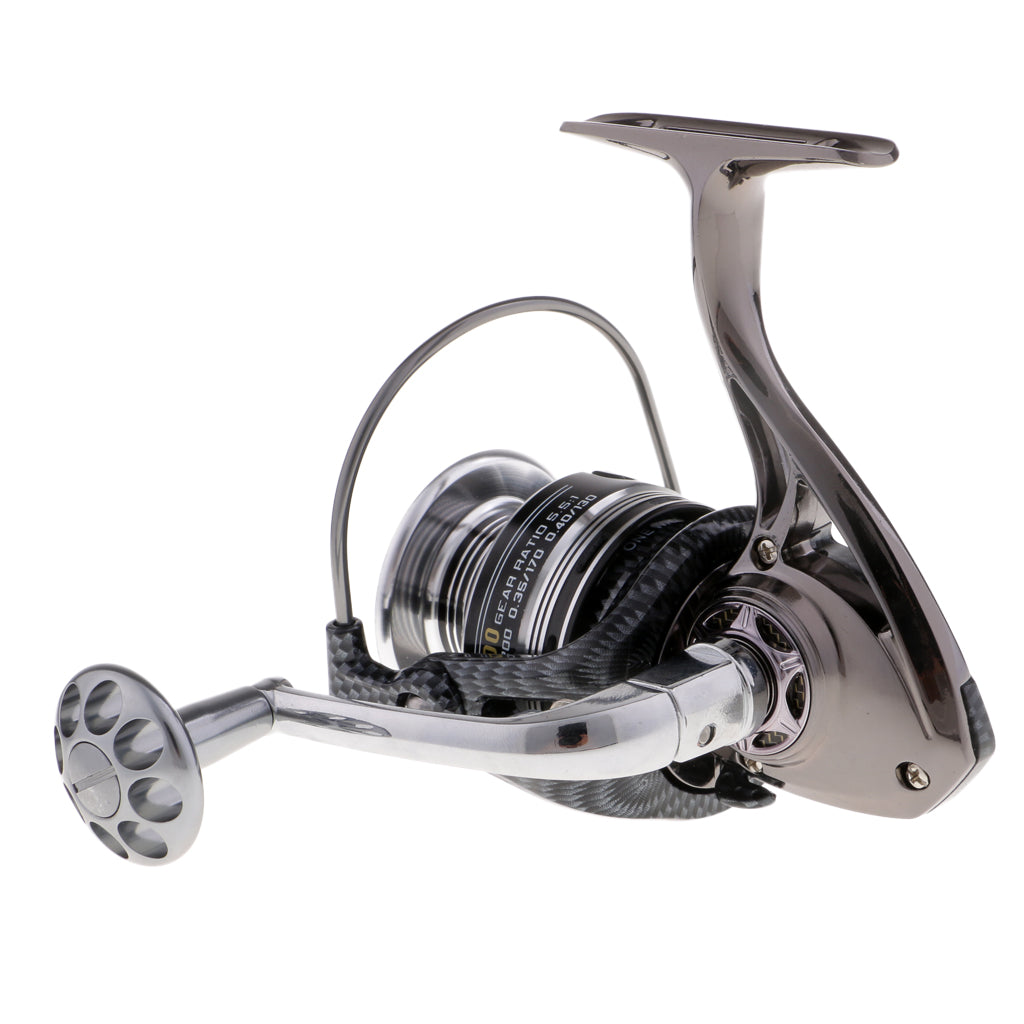 Smooth Spinning Reel Metal Handle and Uniaxial System Fishing Reel 5000