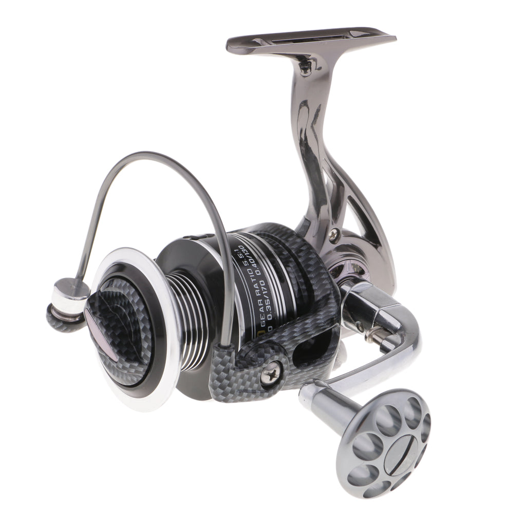 Smooth Spinning Reel Metal Handle and Uniaxial System Fishing Reel 5000