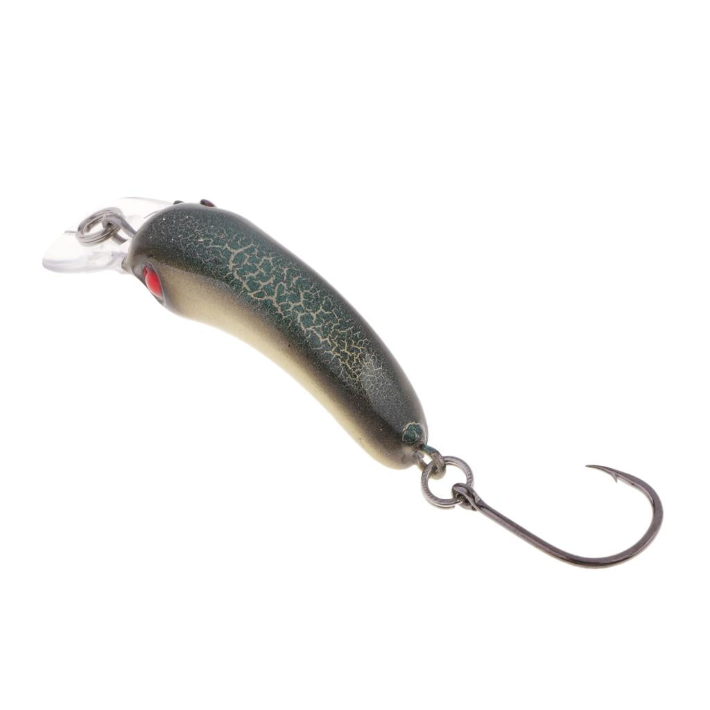 Mini Minnow Fishing Lure Artificial Hard Simulation Bait Crankbait Cyan