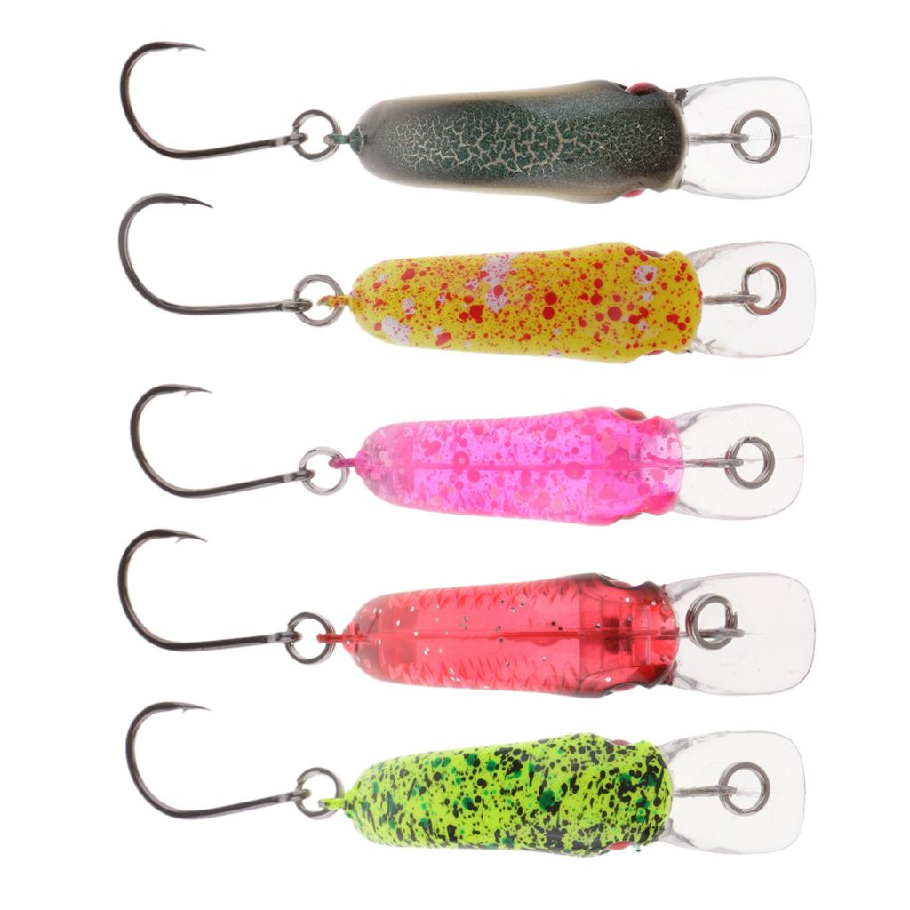 Mini Minnow Fishing Lure Artificial Hard Simulation Bait Crankbait Cyan