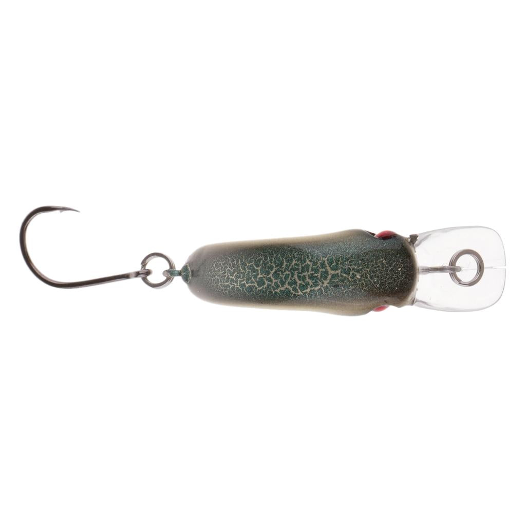 Mini Minnow Fishing Lure Artificial Hard Simulation Bait Crankbait Cyan