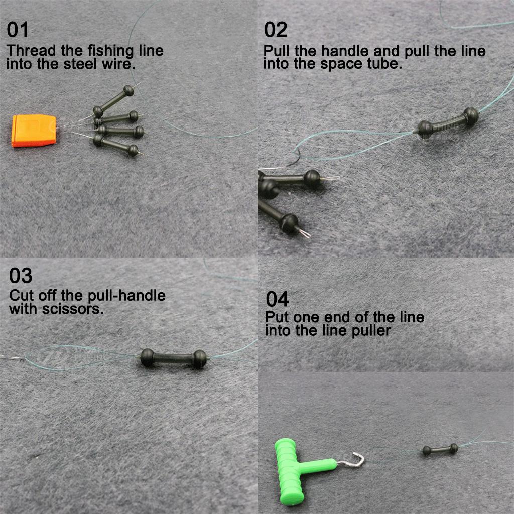 3pcs Carp Fishing Chod Beads Release Rig Heli Chod Bead with Handle