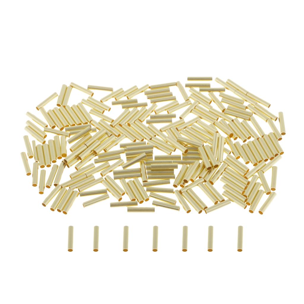 200pcs Single Barrel Crimping Sleeves Copper Tube Inside Diameter 1.6mm