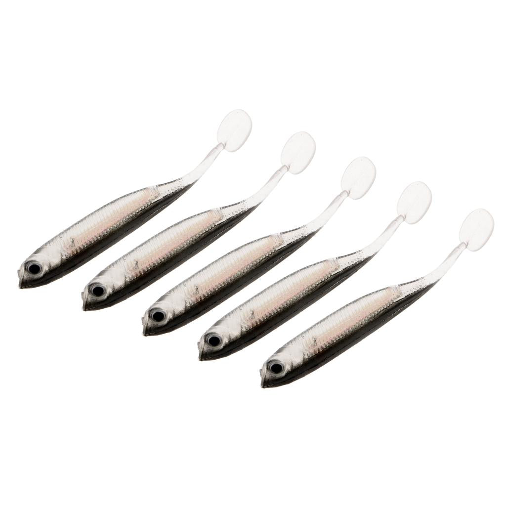 10 Pieces 2.2g/7cm Soft Worm Fishing Bait Soft Tail Fishing Lure Swimbait