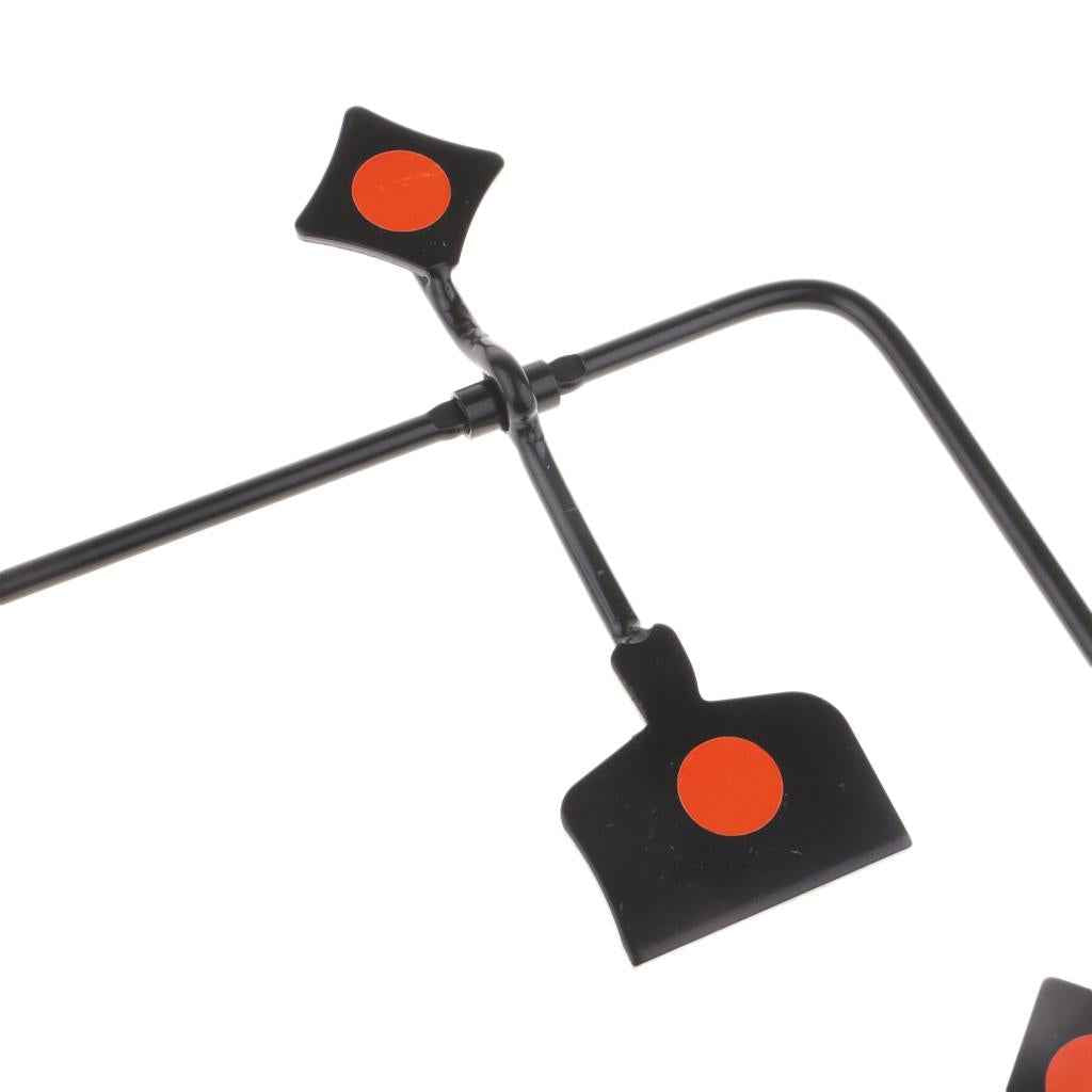 Shooting Target Auto Reset Spinning Target Stand with 20 Paper Targets