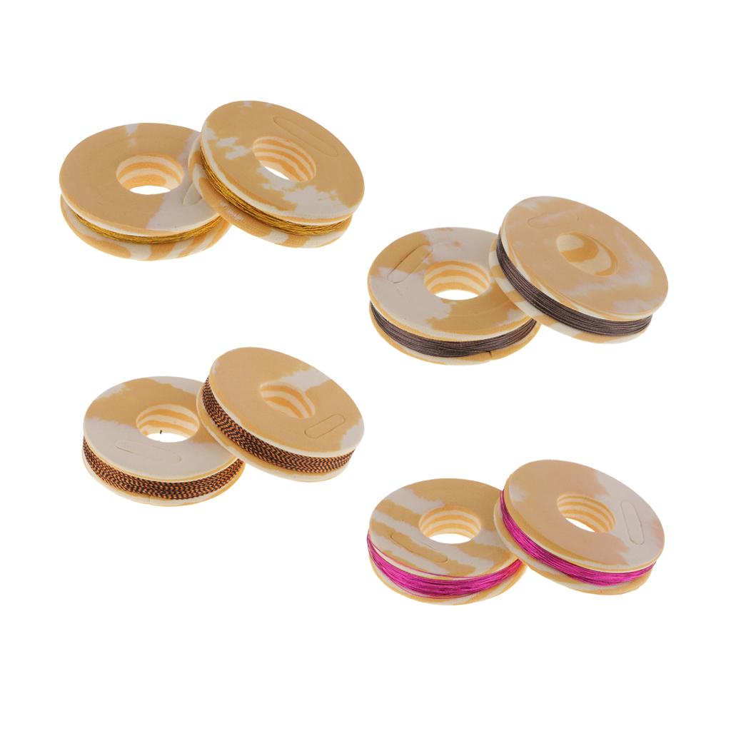 Fishing Rod Guide Ring Wrapping Line Tying Thread Fix Line Golden