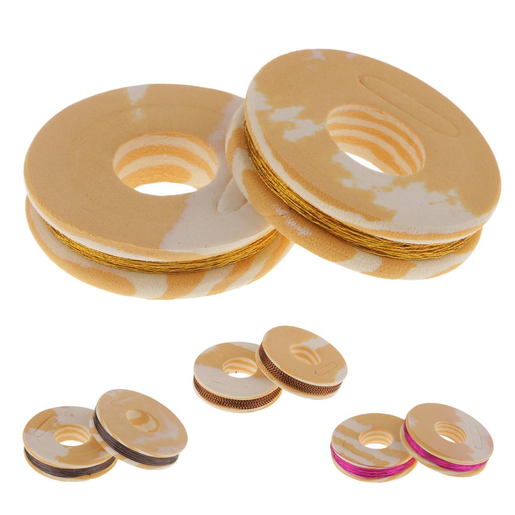 Fishing Rod Guide Ring Wrapping Line Tying Thread Fix Line Golden