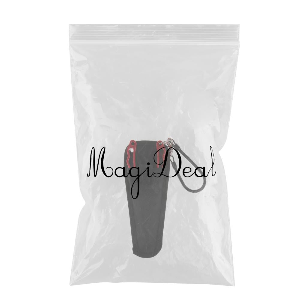 Fishing Pliers Line Cutter Split Ring Fishing Tools with Lanyard Red