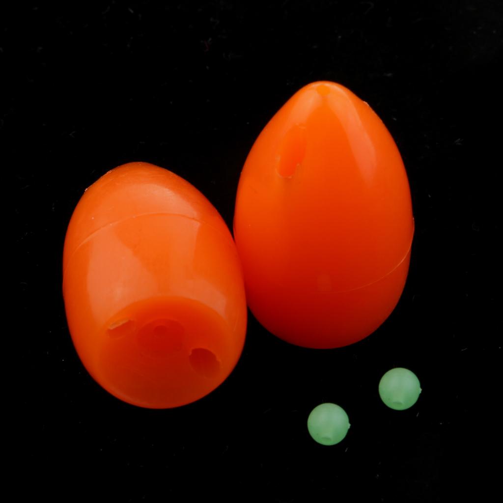 2pcs Bombarda Floats - Carp Coarse Trout Bass Sea Lure Fishing Tackle Orange