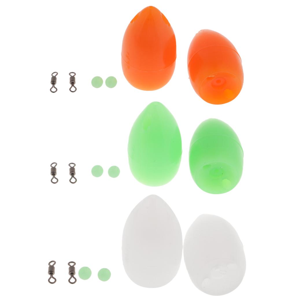 2pcs Bombarda Floats - Carp Coarse Trout Bass Sea Lure Fishing Tackle Orange