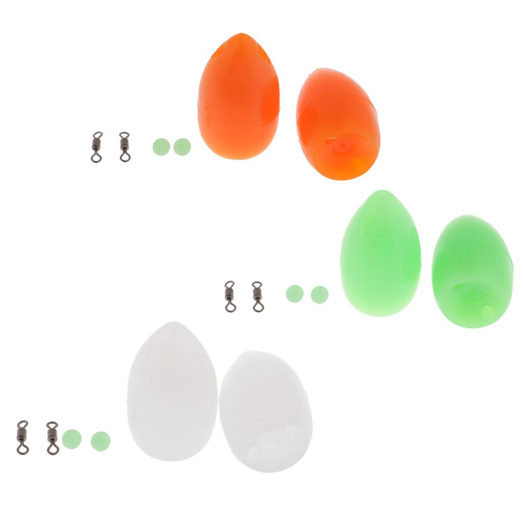 2pcs Bombarda Floats - Carp Coarse Trout Bass Sea Lure Fishing Tackle Orange