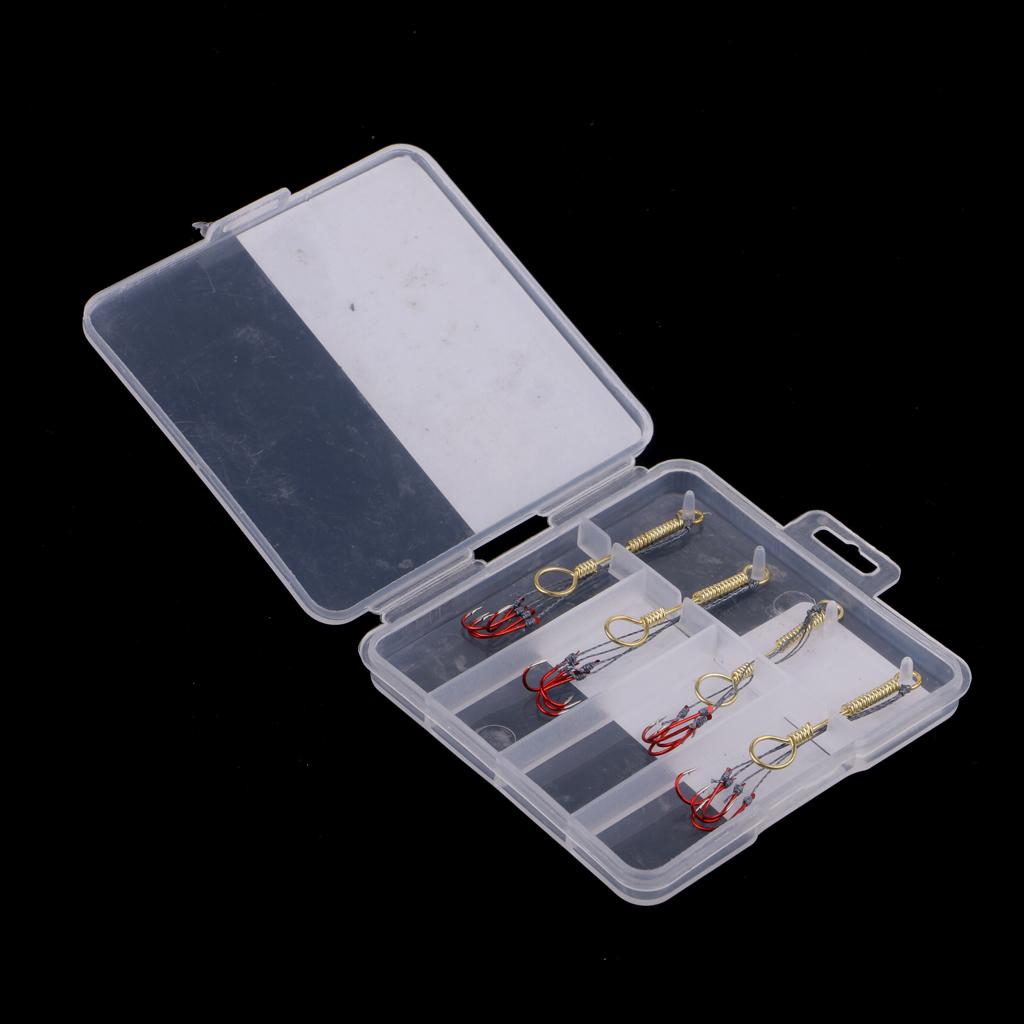 4 Set Small Explosion Fishing Line Hooks Group Carp Fishing Barbed Hooks S