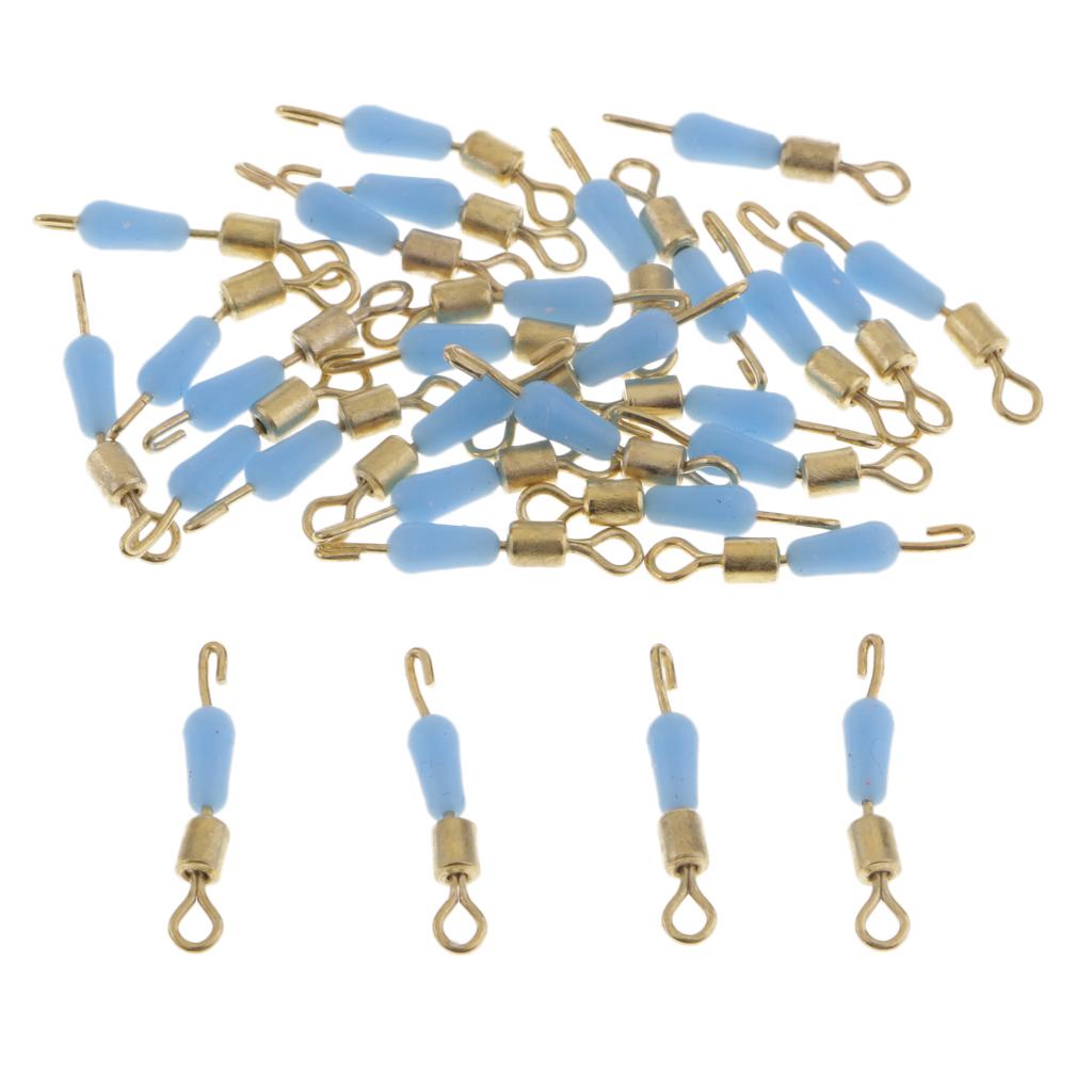 3x30pcs Quick Change Fishing Swivels Clips Pins Fast Link Line Connector 16mm