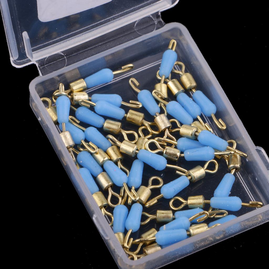 6x30pcs Quick Change Fishing Swivels Clips Pins Fast Link Line Connector 16mm