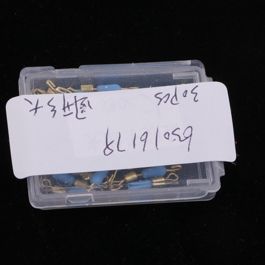 6x30pcs Quick Change Fishing Swivels Clips Pins Fast Link Line Connector 16mm