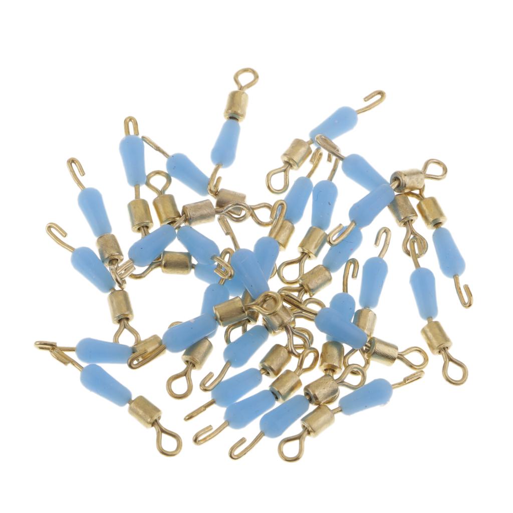 6x30pcs Quick Change Fishing Swivels Clips Pins Fast Link Line Connector 16mm