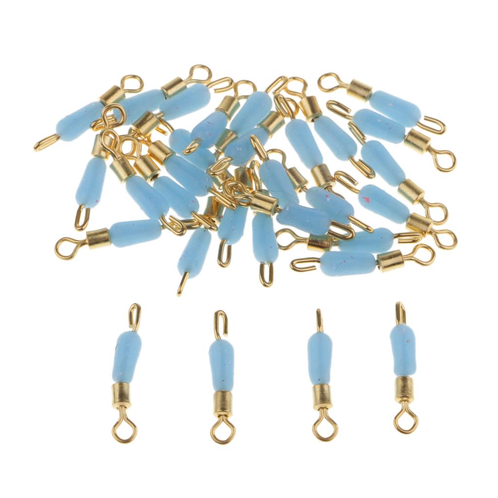 3x30pcs Quick Change Fishing Swivels Clips Pins Fast Link Line Connector 15mm