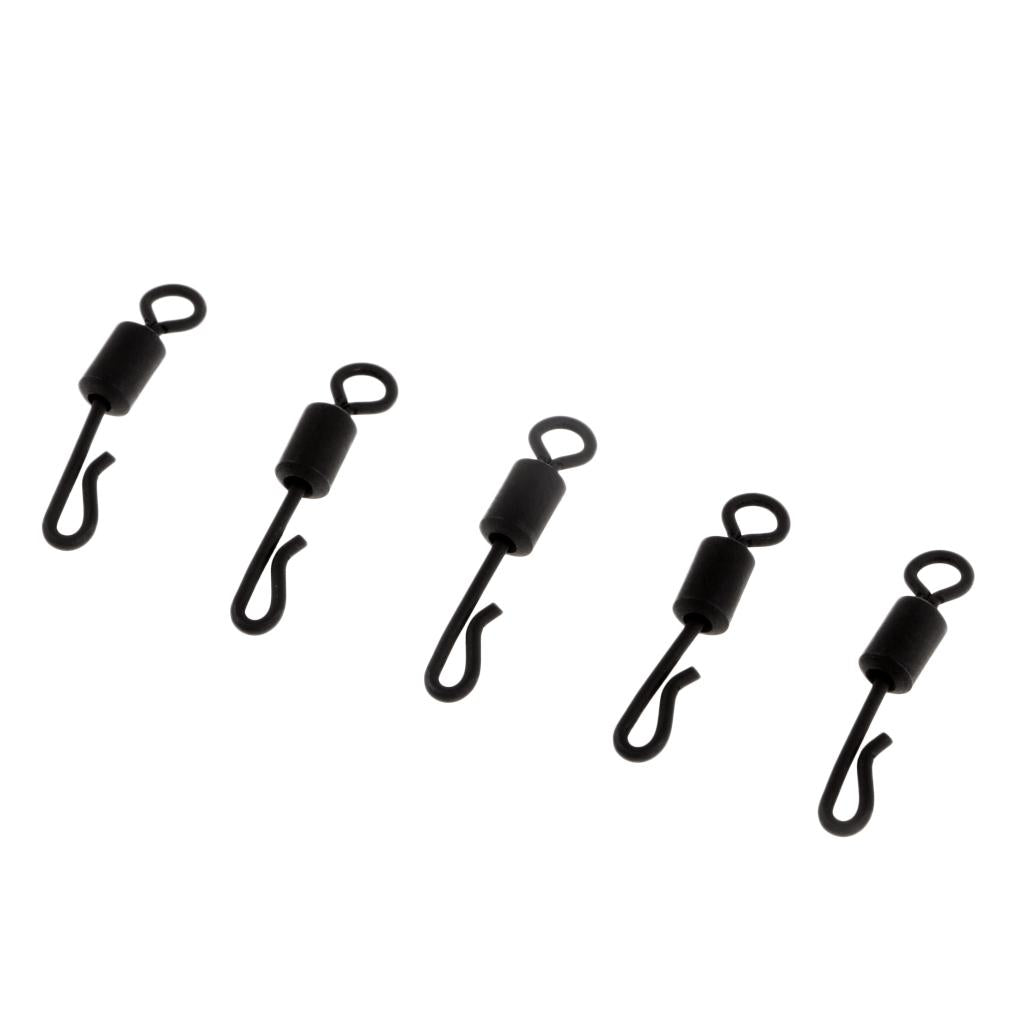 25pcs Carp Fishing Swivel Quick Change / Release Swivel Cap Tackle Connector