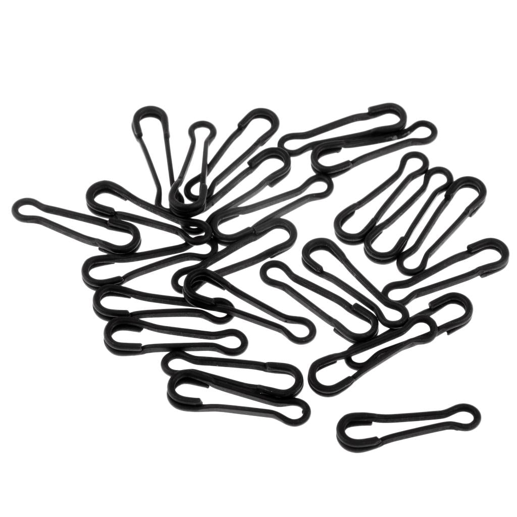 2x25pcs Fishing Snap Swivel Hook Hawaii Snap Bass Fishing Connector L