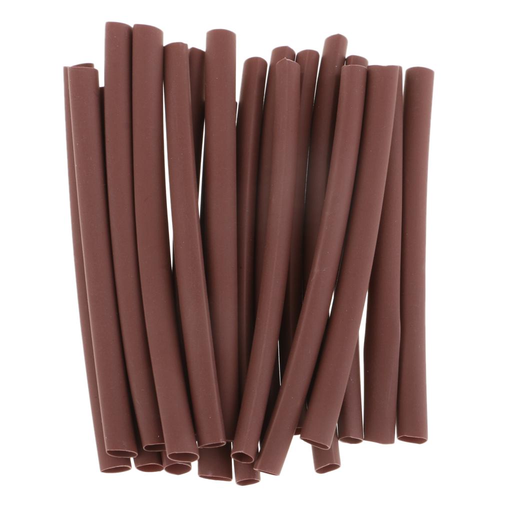 20pcs Heat Shrink Tube Rigging Rig Sleeve Carp Fishing Rig Accessories Brown