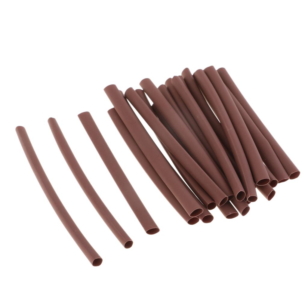 20pcs Heat Shrink Tube Rigging Rig Sleeve Carp Fishing Rig Accessories Brown