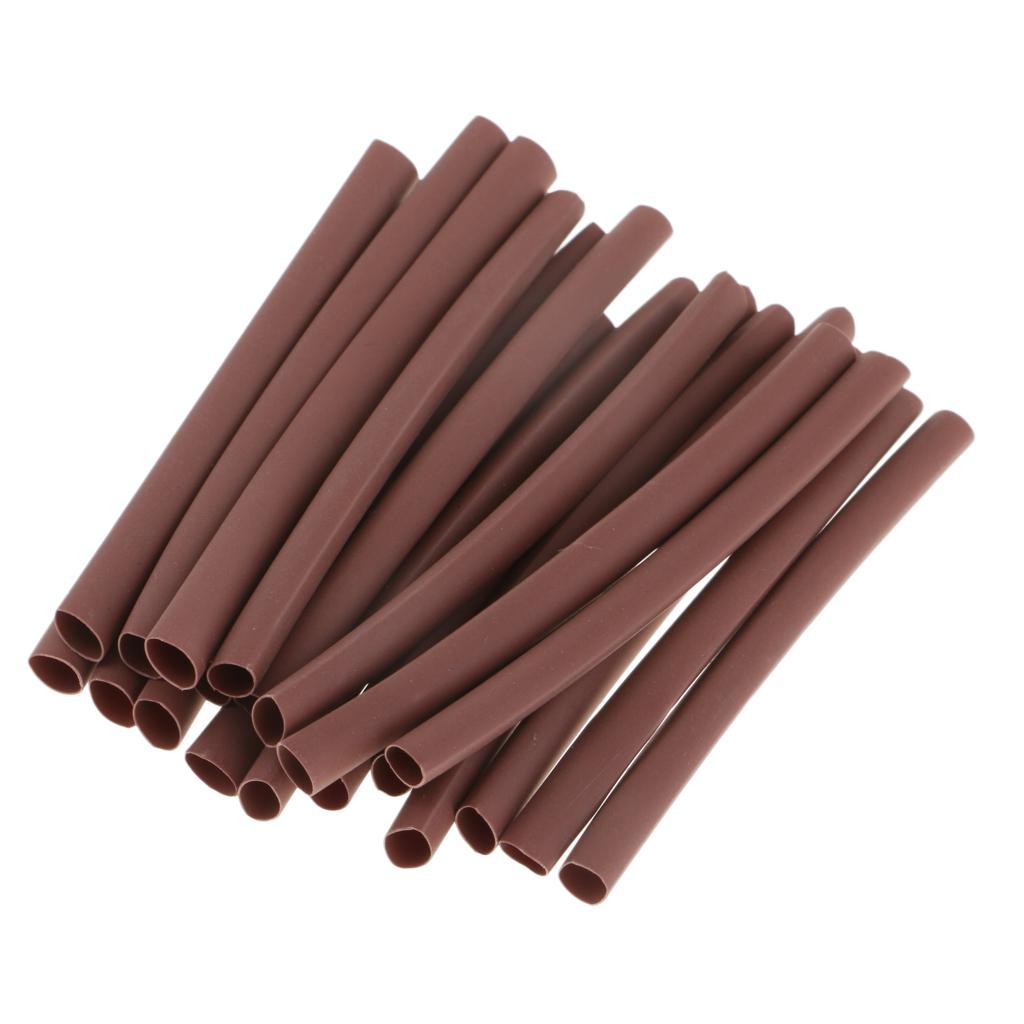 20pcs Heat Shrink Tube Rigging Rig Sleeve Carp Fishing Rig Accessories Brown