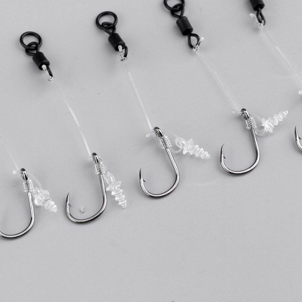 Carp Fishing Ready Tied Chod Rigs Fishing Hook Link Hair Rigs Hook Size 4