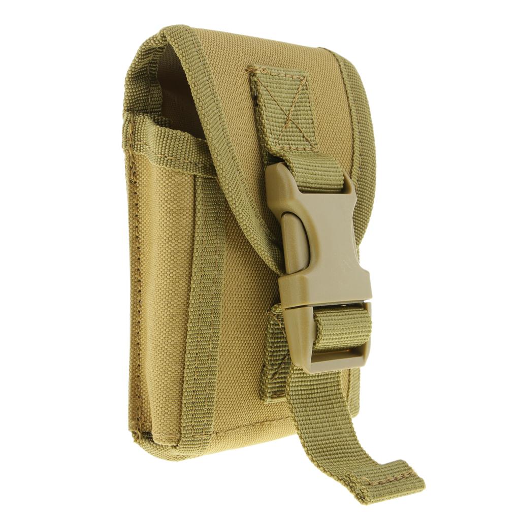 Multi Function Outdoor Sports Tactical Pockets Mobile Phone Bag Mud Color