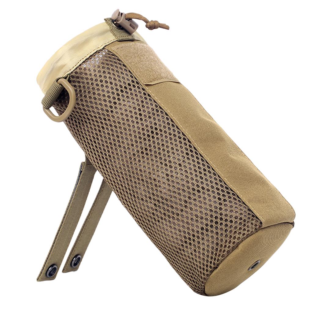 Tactical Molle Water Bottle Bag Pouch Holder Carrier Kettle Pack 750ml Khaki