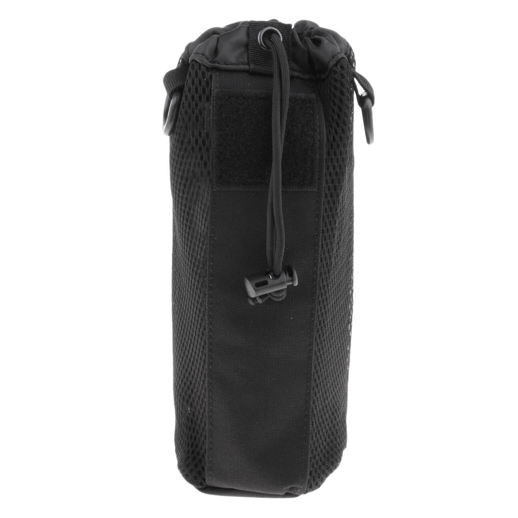 Tactical Molle Water Bottle Bag Pouch Holder Carrier Kettle Pack 750ml Black