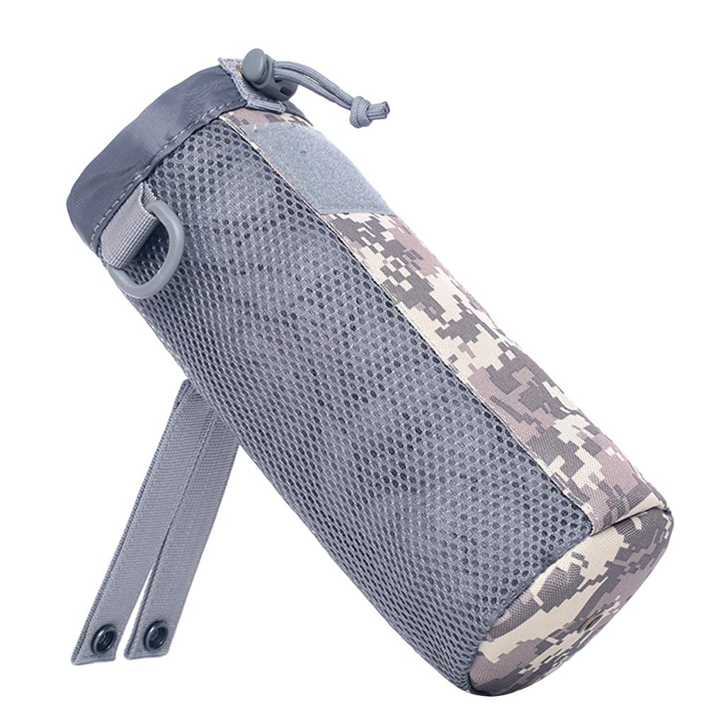 Foldable Drawstring Water Bottles Pouch Bag Holder Carrier ACU