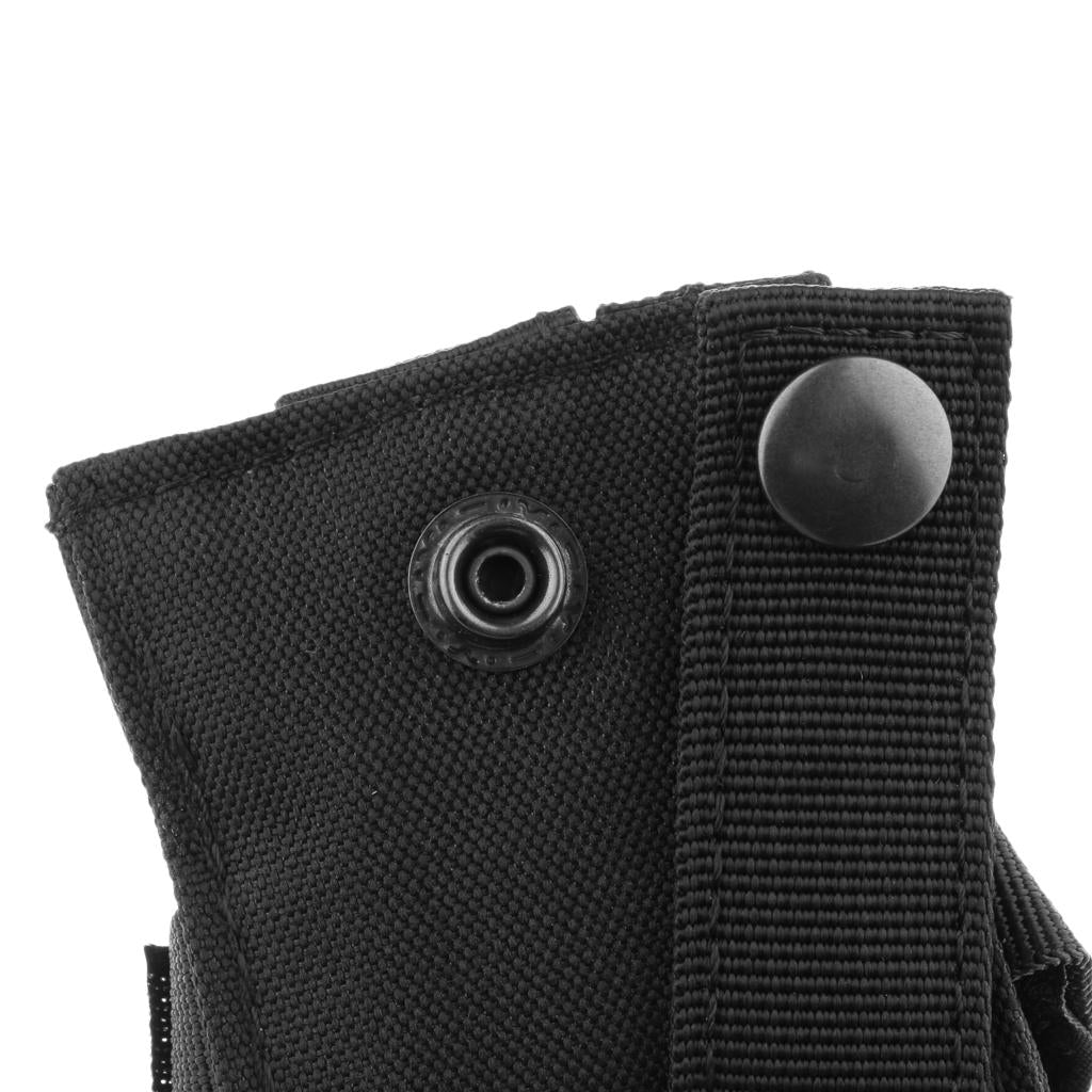 Tactical Flashlight Pouch Versatility Outdoor Fishing Canvas Bag Black