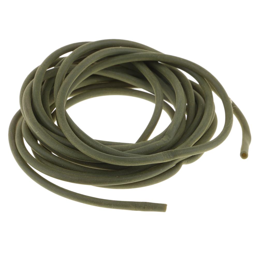 3m Rig Tubing Anti Pester Carp Rig Tube Fishing Terminal Tackle Dark Green