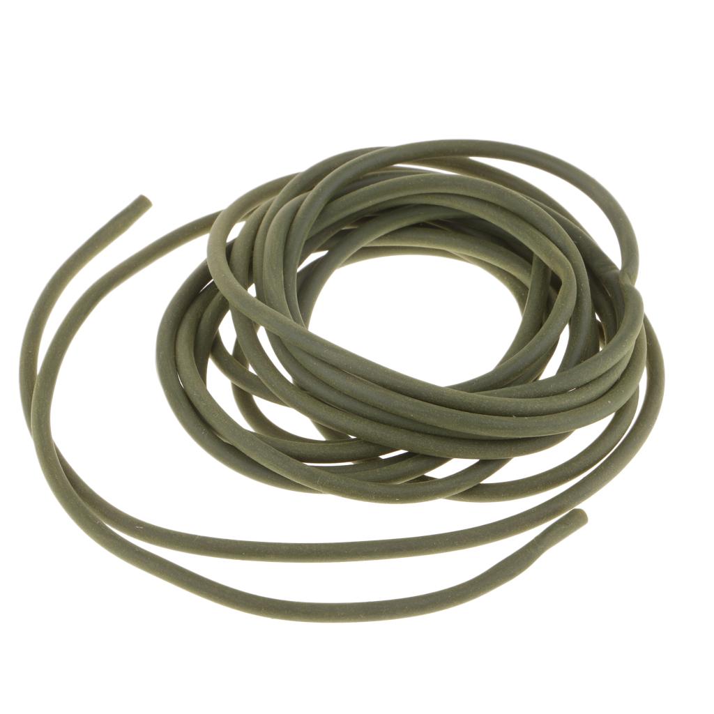 3m Rig Tubing Anti Pester Carp Rig Tube Fishing Terminal Tackle Dark Green