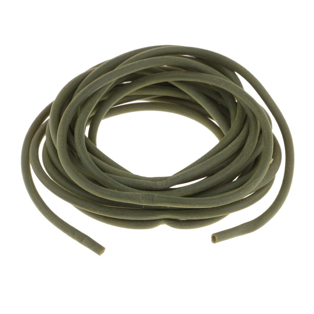 3m Rig Tubing Anti Pester Carp Rig Tube Fishing Terminal Tackle Dark Green