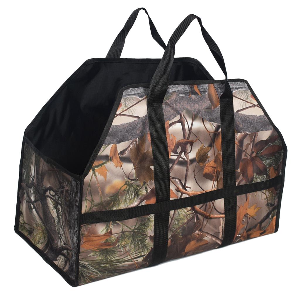 Heavy Duty Water Resistant Oxford Firewood Log Carrier Wood Holder Bag