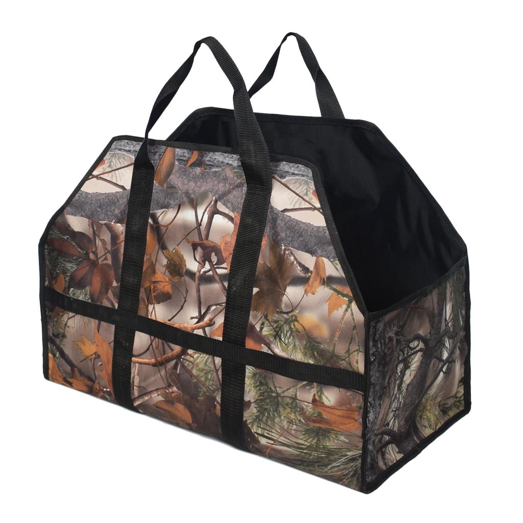 Heavy Duty Water Resistant Oxford Firewood Log Carrier Wood Holder Bag
