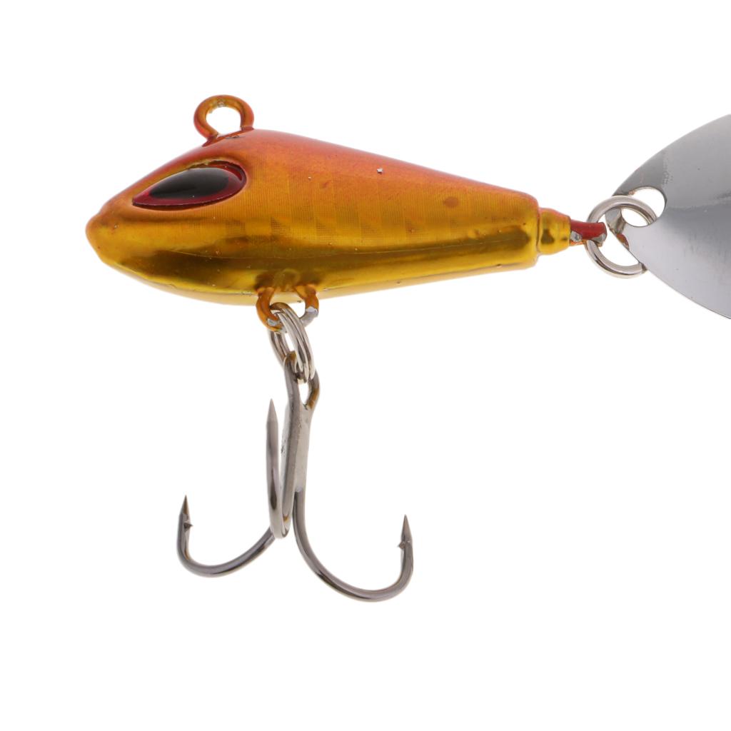 5pcs Multicolor Spinners Spoons Baits Lead Fishing Lures Jigs Lures 3.5cm