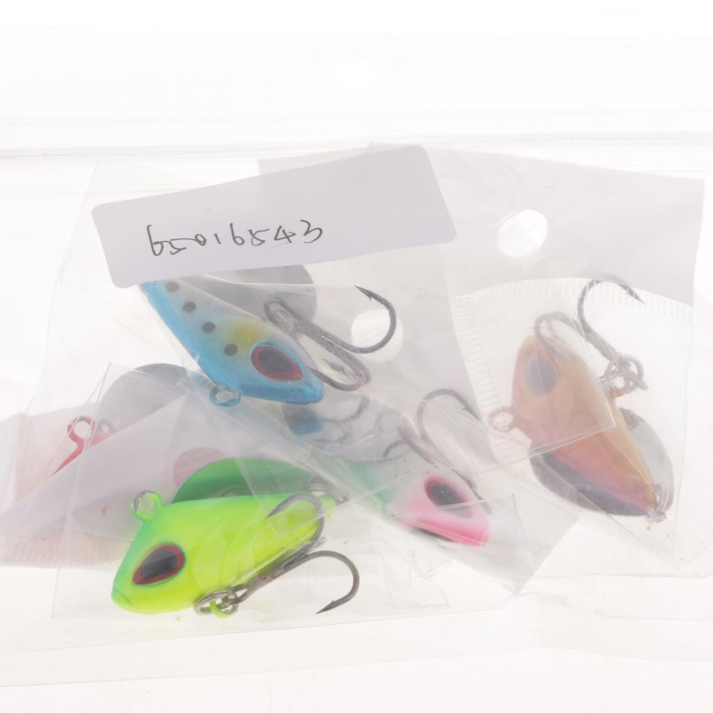 5pcs Multicolor Spinners Spoons Baits Lead Fishing Lures Jigs Lures 3.5cm