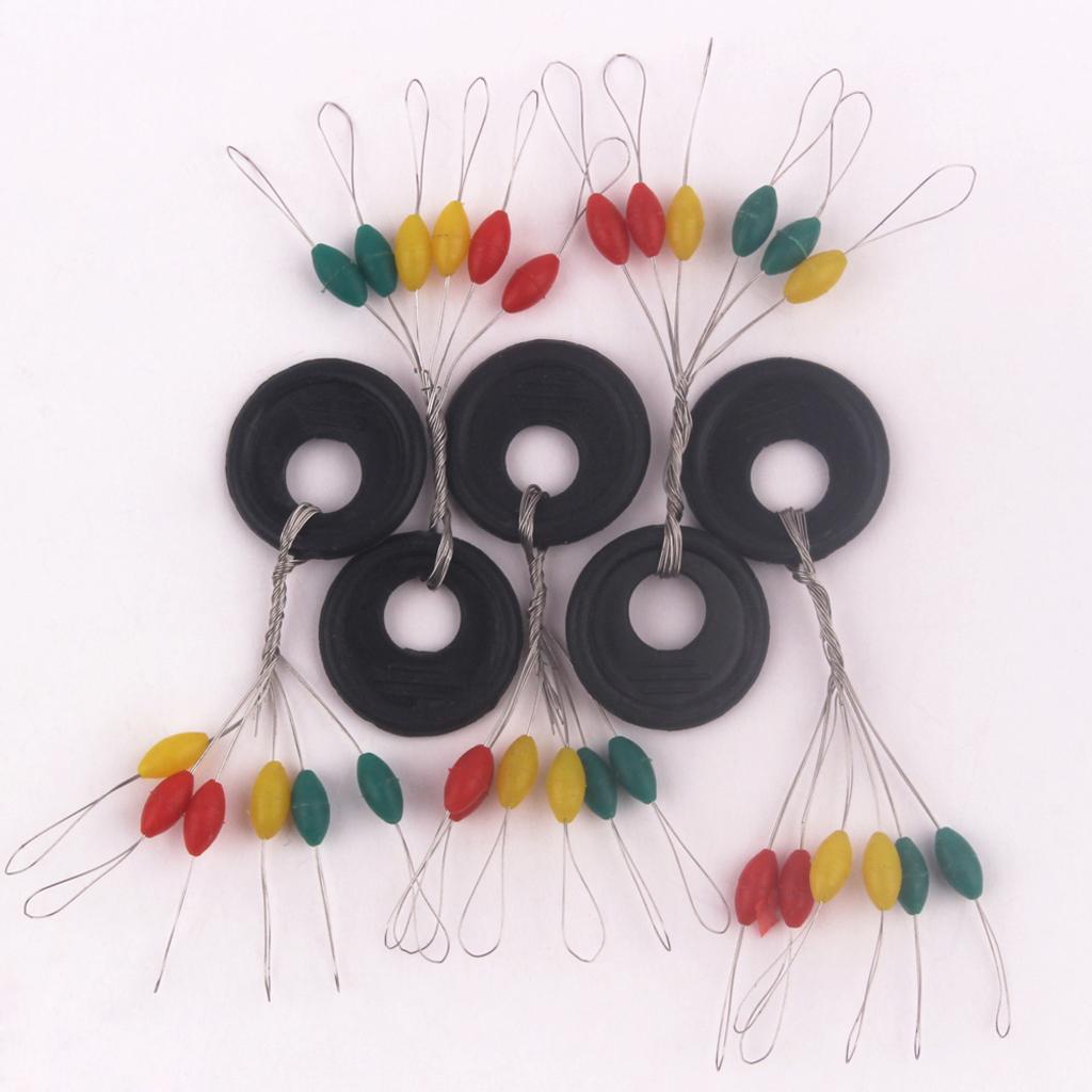 206pcs Fishing Accessories Tackle Box with Spoon Sbirolino Floats Hook Rings