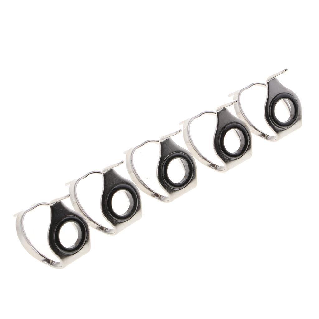 Fishing Rod Guide Eye Ring Spinning Casting Line Guide Tip Top Set 5pcs LR10