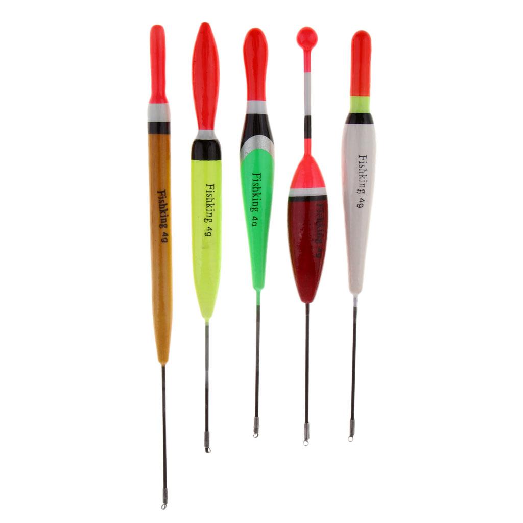 10pcs Fishing Balsa Wood Floats Bobbers Buoy Carp Coarse Fishing Tackle 4g