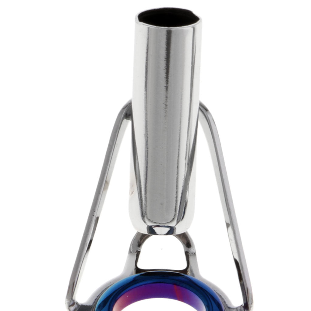 5pcs Fishing Rod Guides Tips Repair Kit Spinning Casting Rod Tip Ring Size 8