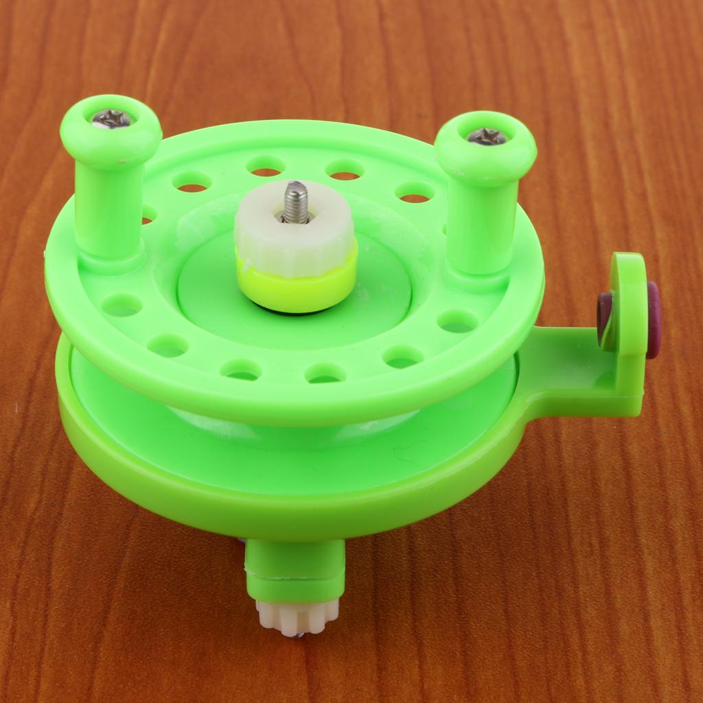 2xMini Fly Fishing Reel Ice Fishing Reel Raft Wheel Right Hand Rod Hole 1.6cm