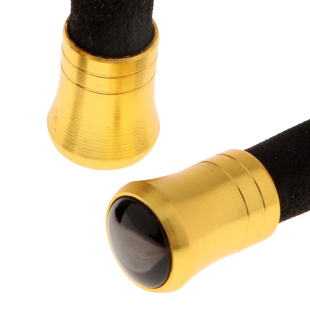 3x5pcs Fishing Rod Pole Butt Caps Front Cover Stopper End Protector 9mm