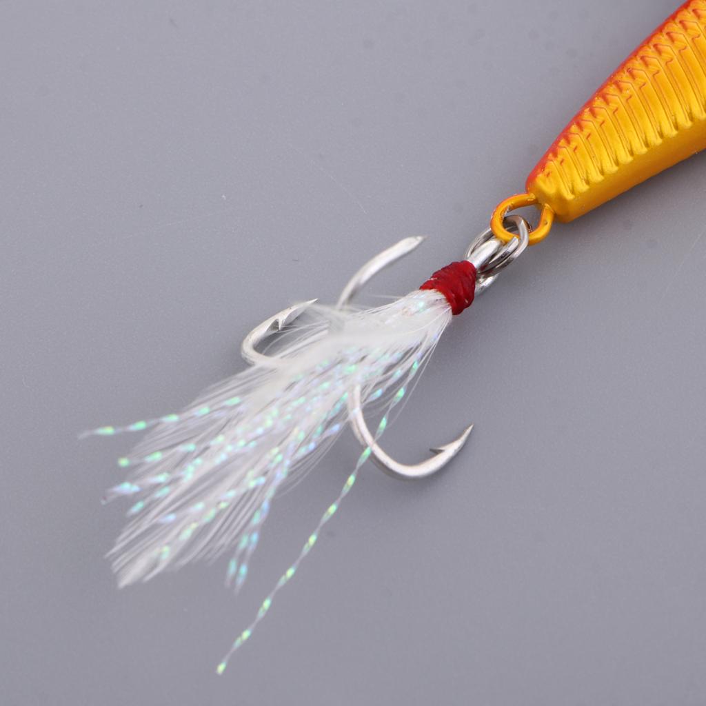 3pcs 3D Fish Eye Hard Fishing Bait Lead Lure Spinnerbaits with Spoon 20g
