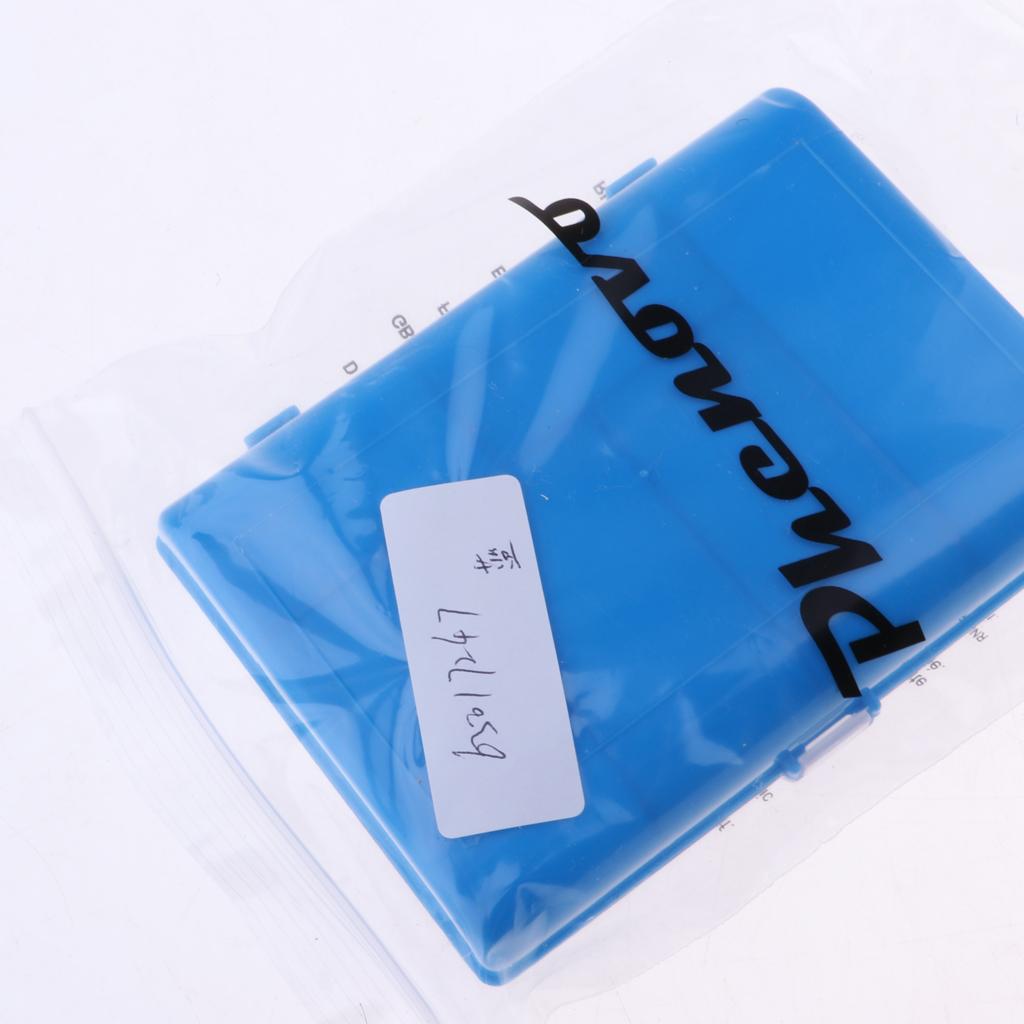 Plastic Fishing Lure Hook Tackle Box Storage Case Container Organizer Blue