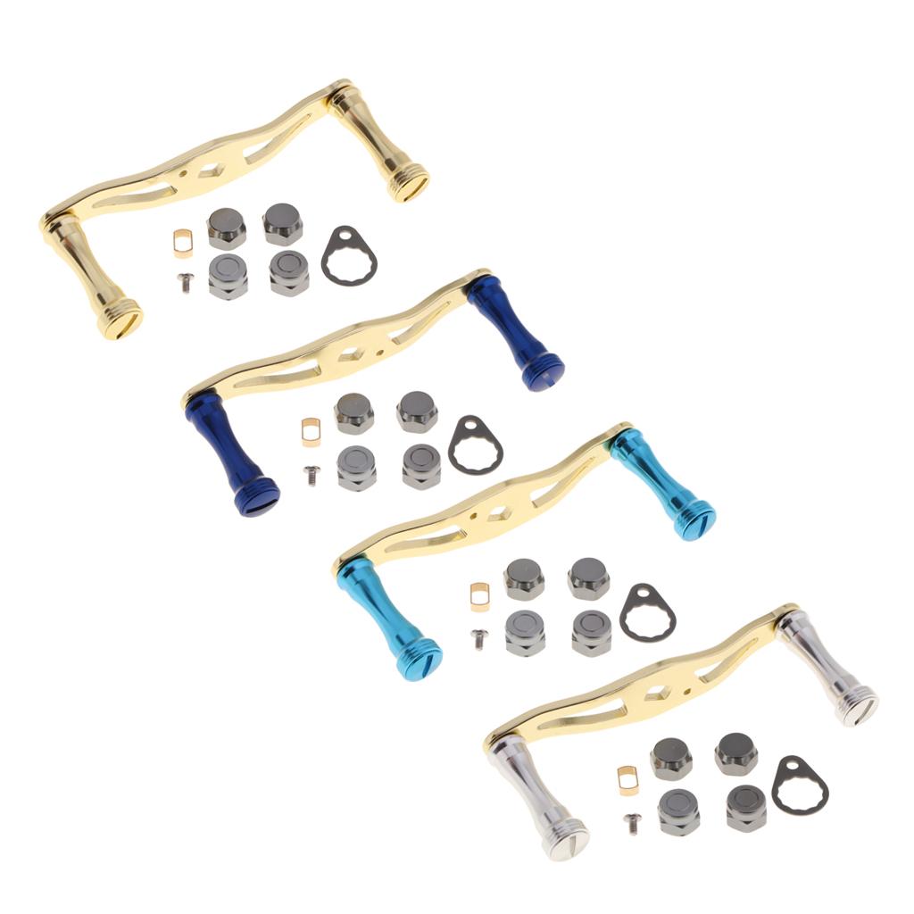 Full Metal Fishing Reel Handle Knob for D/S/A Baitcasting Reels Gold