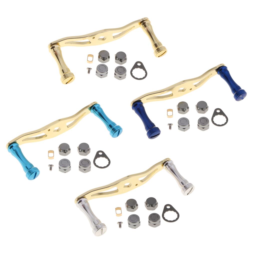 Full Metal Fishing Reel Handle Knob for D/S/A Baitcasting Reels Gold